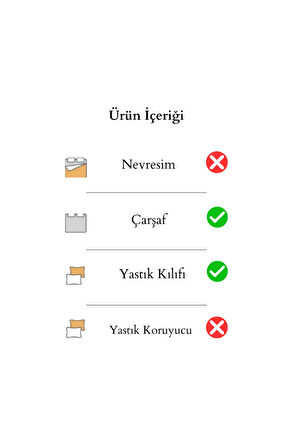 Tek Kişilik Lastikli Çarşaf Takımı 100x200