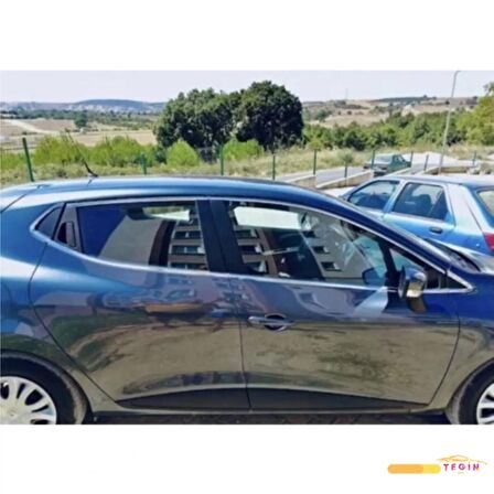 Clio 4 HB 5D 2012 Sonrası Cam Çerçevesi 12 Parça Paslanmaz Çelik