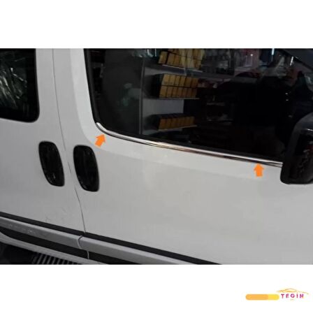 Peugeot Bipper Mini Van 2008 Sonrası Cam Çıtası 2 Parça Paslanmaz Çelik