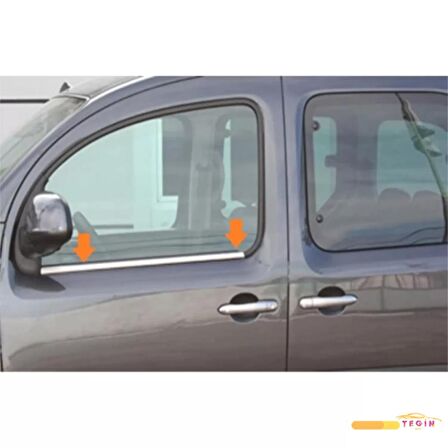 Mercedes Citan Panelvan 2013 Sonrası Cam Çıtası 2 Parça Paslanmaz Çelik