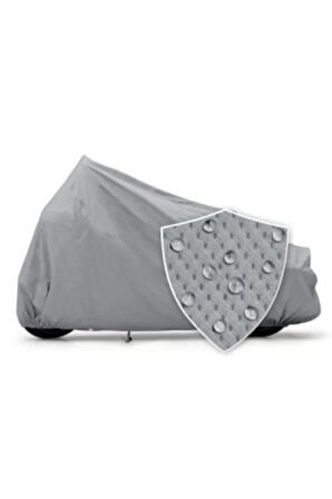 Mondial 125 Vulture I Gri Su Geçirmez Miflonlu Motosiklet Brandası Koruyucu