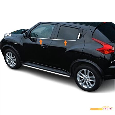 Nissan Juke SUV 2010 Sonrası Cam Çıtası 4 Parça Paslanmaz Çelik