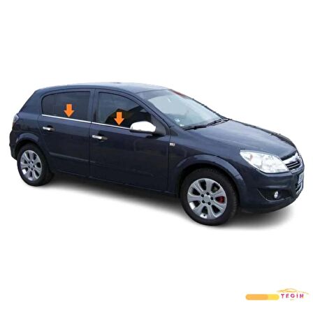 Opel Astra H HB 5D/SW 2004-2009 Cam Çıtası 4 Parça Paslanmaz Çelik-HB