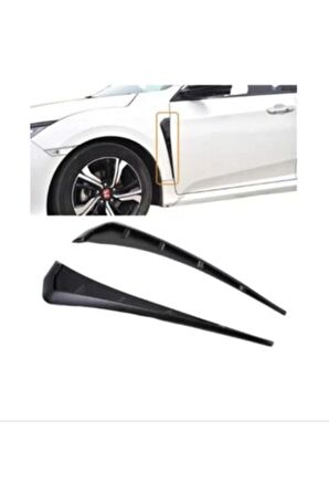 Mercedes E Coupe C207 2009-2017 Parlak Çamurluk Çıtası Vent Havalandırma