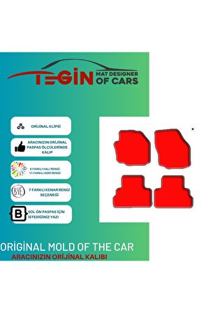 Ford Tourneo Connect 2013 Ve Sonrası Prime Siyah Halı Bej Kenar Halı Paspas