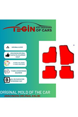 Volkwagen Caddy 2011 + Makyajlı Kasa Prime Siyah Halı Bej Kenar Halı Paspas