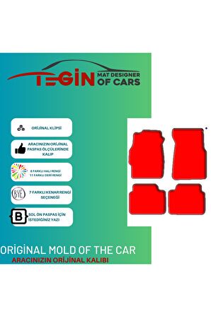 Honda Civic Ek 1996-2001 -hatchback Prime Siyah Halı Bej Kenar Halı Paspas