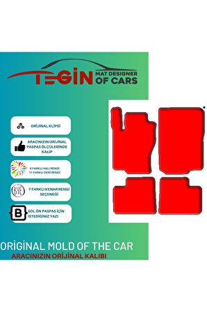 Mercedes M-ml Serisi W166 2011 Ve S.Prime Siyah Halı Bej Kenar Halı Paspas