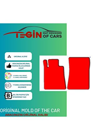 Mercedes Slc Serisi 2016 Ve Sonrası Prime Siyah Halı Bej Kenar Halı Paspas