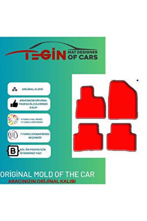 Hyundai Santafe Cm 2012 Ve Sonrası Prime Siyah Halı Bej Kenar Halı Paspas