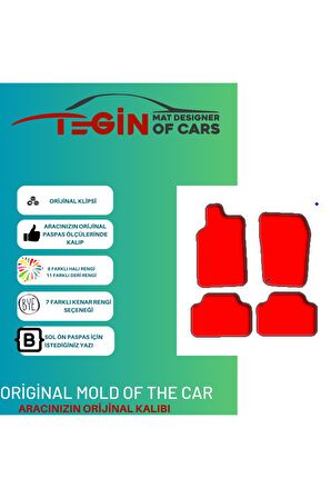 Jeep Grand Cherokee Wk2 2011 Ve Sonrası  Siyah Halı Bej Kenar Halı Paspas