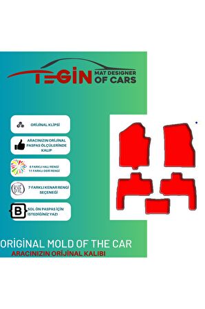 Lincoln Navigator U326 2007-2017 -5kişi  Siyah Halı Bej Kenar Halı Paspas