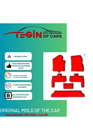 Lincoln Navigator U326 2007-2017 -7kişi  Siyah Halı Bej Kenar Halı Paspas