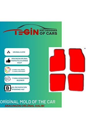 Mitsubishi Carisma 2000 Ve Sonrası Prime Siyah Halı Bej Kenar Halı Paspas