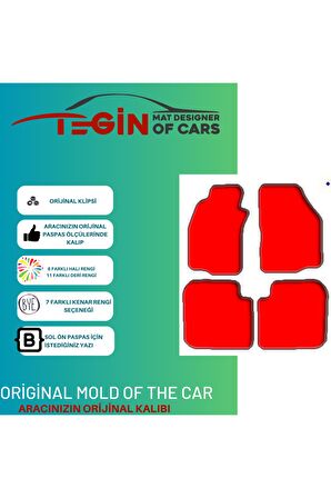 Mitsubishi Lancer Evo Iv 1996-1998 Prime Siyah Halı Bej Kenar Halı Paspas