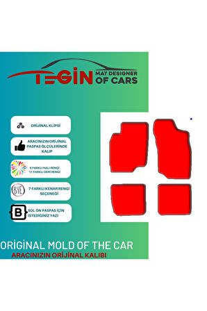 Mitsubishi Lancer Evo Ix 2005-2007 Prime Siyah Halı Bej Kenar Halı Paspas