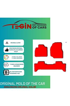 Toyota Land Cruiser J100 1998-2007 Prime Siyah Halı Bej Kenar Halı Paspas