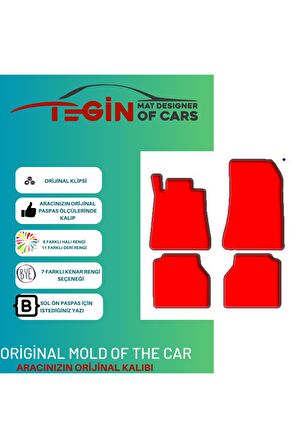 Mercedes S Serisi W140 1991-1999 -long  Siyah Halı Bej Kenar Halı Paspas