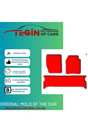 Land Rover Discovery 2 L318 1998-2004  Siyah Halı Bej Kenar Halı Paspas