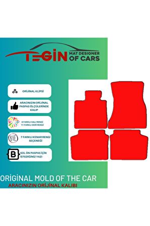 Bmw 7 Serisi F02 2009-2015 Long Prime Siyah Halı Bej Kenar Halı Paspas