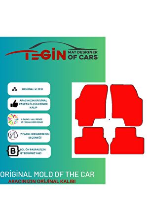 Chevrolet Epica 2006 Ve Sonrası Prime Siyah Halı Bej Kenar Halı Paspas