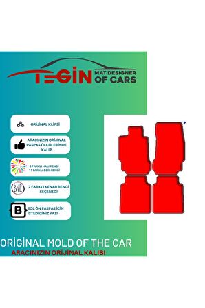 Maserati Quattroporte 2003-2012 Prime Siyah Halı Bej Kenar Halı Paspas