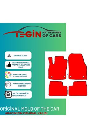 Opel Astra H 2004-2010 Hb Sedan Prime Siyah Halı Bej Kenar Halı Paspas