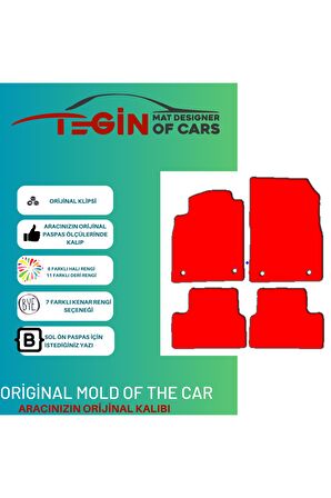 Opel Astra J 2009-2015 Hb Sedan Prime Siyah Halı Bej Kenar Halı Paspas