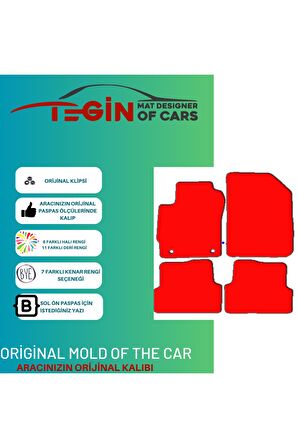 Chevrolet Aveo 2012 Ve Sonrası Prime Siyah Halı Bej Kenar Halı Paspas