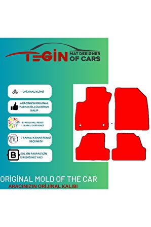 Chevrolet Trax 2013 Ve Sonrası Prime Siyah Halı Bej Kenar Halı Paspas