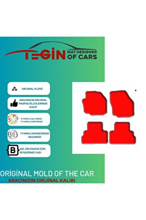 Ford Tourneo Connect 2002-2013 Prime Siyah Halı Bej Kenar Halı Paspas