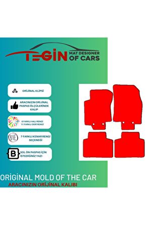 Nissan X-trail 2014 Ve Sonrası Prime Siyah Halı Bej Kenar Halı Paspas