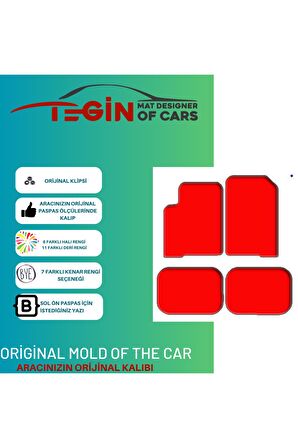 Dodge Journey 2008 Ve Sonrası Prime Siyah Halı Bej Kenar Halı Paspas