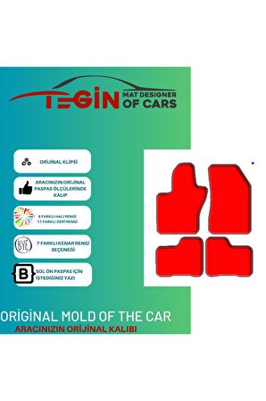 Jeep Renegade 2014 Ve Sonrası Prime Siyah Halı Bej Kenar Halı Paspas