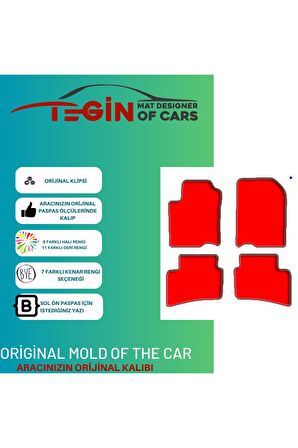 Kia Rio 2018 Ve Sonrası 4.jen Prime Siyah Halı Bej Kenar Halı Paspas