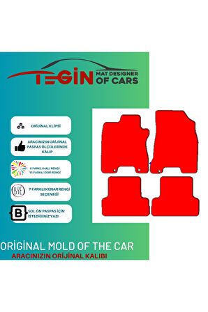 Nissan X-trail T31 2007-2014 Prime Siyah Halı Bej Kenar Halı Paspas