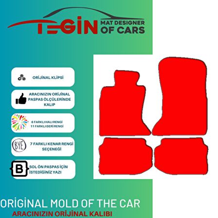 Bmw 5 Serisi F10 2011-2013 Prime Siyah Halı Bej Kenar Halı Paspas