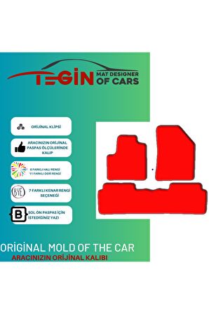 Citroen C5 2008 Ve Sonrası Prime Siyah Halı Bej Kenar Halı Paspas