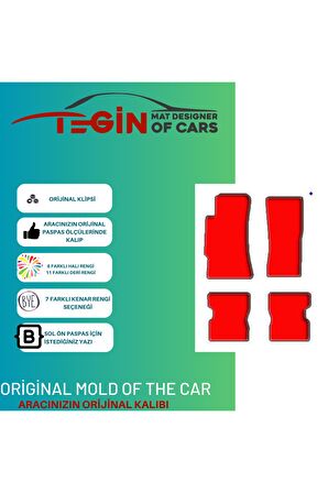 Mazda Rx-8 2003 Ve Sonrası Prime Siyah Halı Bej Kenar Halı Paspas