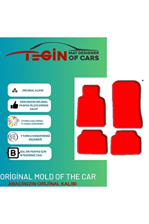 Mercedes Cl W140 1992-1999 Prime Siyah Halı Bej Kenar Halı Paspas