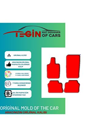 Porsche Panamera 2009-2016 Prime Siyah Halı Bej Kenar Halı Paspas