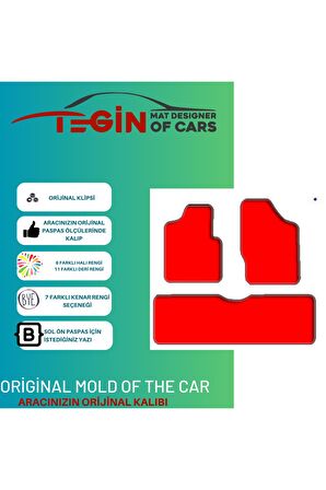 Volkwagen Sharan 1995-2010 Prime Siyah Halı Bej Kenar Halı Paspas