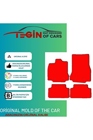 Jaguar Xf 2008 Ve Sonrası Prime Siyah Halı Bej Kenar Halı Paspas