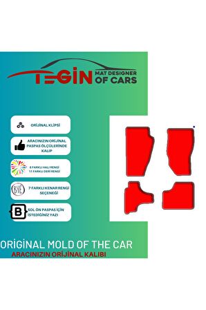 Jeep Liberty Kk 2008-2013 Prime Siyah Halı Bej Kenar Halı Paspas