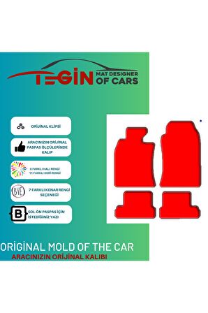 Mini Cabrio R52 2002-2006 Prime Siyah Halı Bej Kenar Halı Paspas