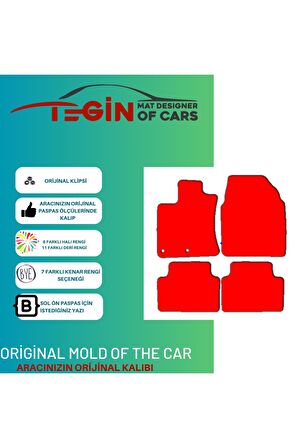 Nissan Qashqai 2007-2013 Prime Siyah Halı Bej Kenar Halı Paspas