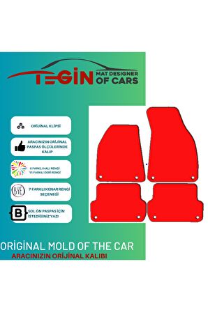Audi A4 B6-b7 2000-2007 Prime Siyah Halı Bej Kenar Halı Paspas