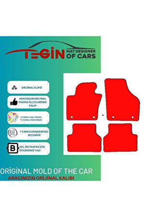 Audi Q3 2011 Ve Sonrası Prime Siyah Halı Bej Kenar Halı Paspas