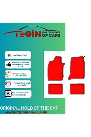 Dodge Durango 1998-2003 Prime Siyah Halı Bej Kenar Halı Paspas