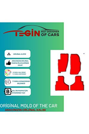 Jeep Cherokee 2008-2013 Prime Siyah Halı Bej Kenar Halı Paspas